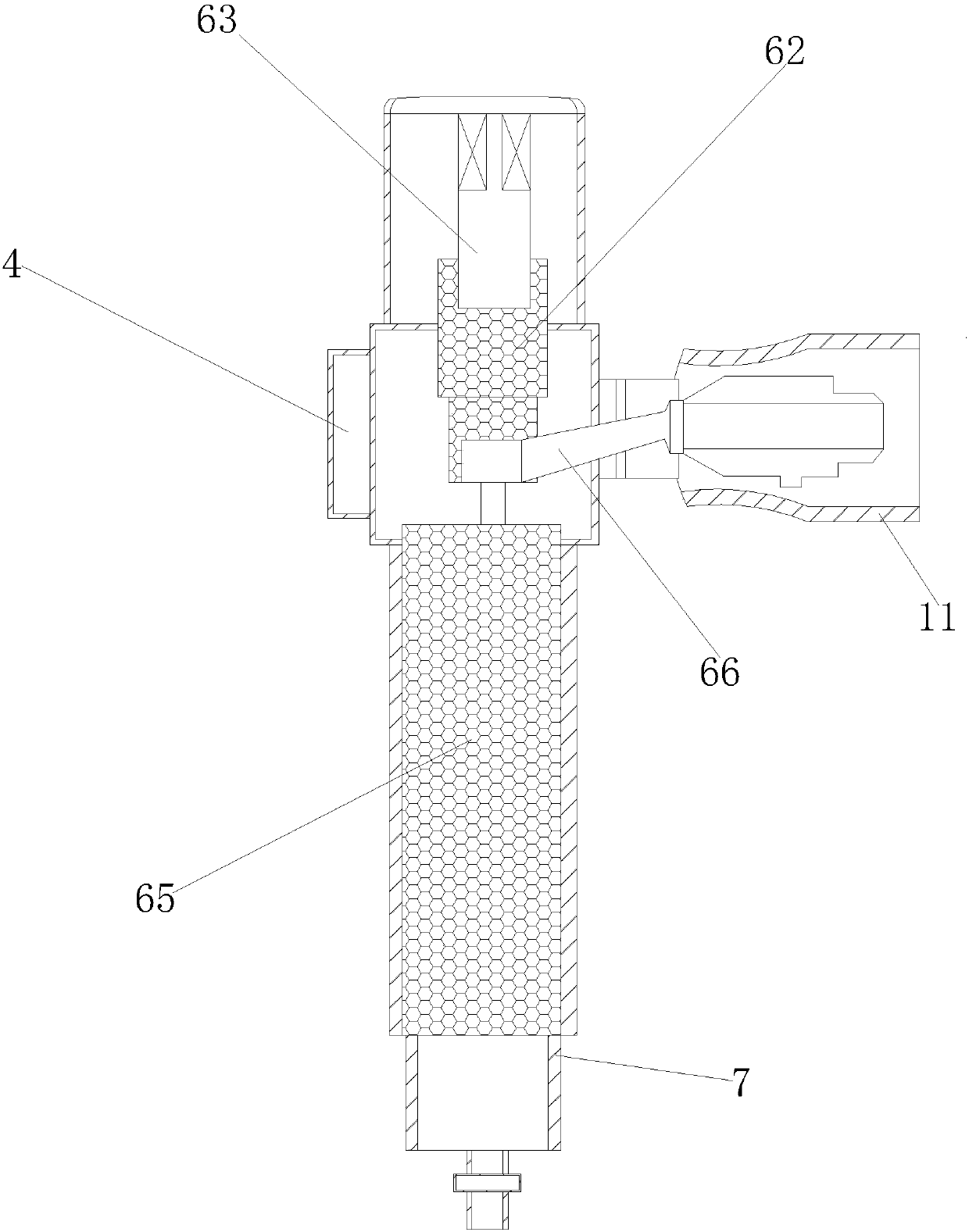 Bottle valve with filter device