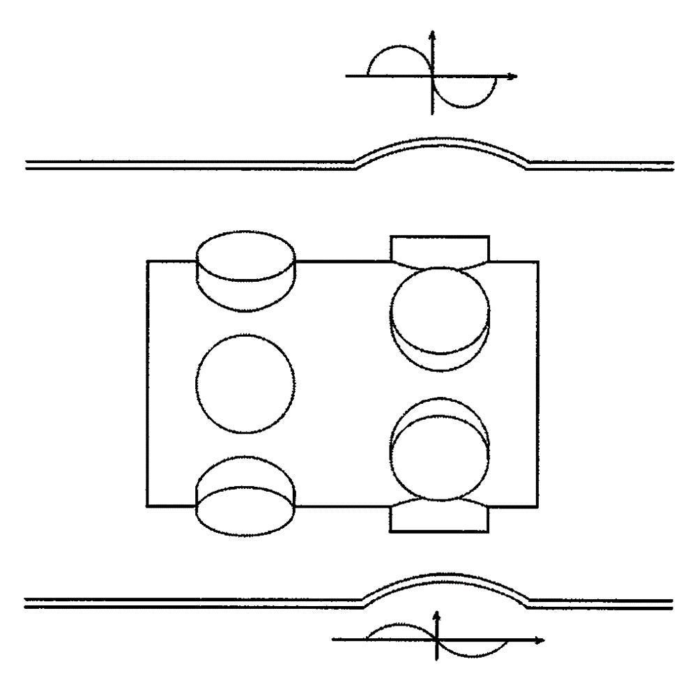 Eddy probe array for detecting pipeline deformation