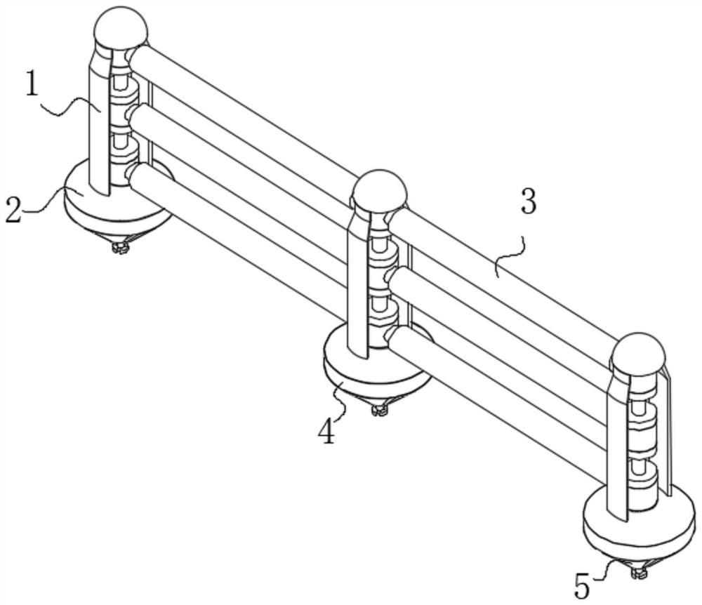 Anti-collision guardrail for highway traffic informatization safety facility engineering