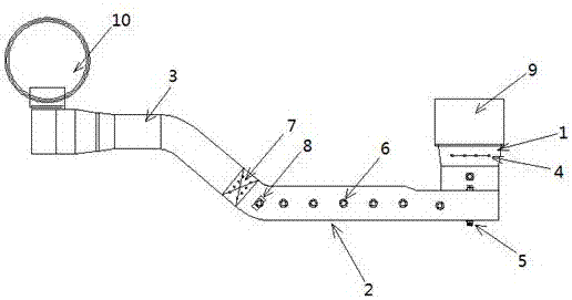 Dust collector based on acoustic agglomeration and application thereof