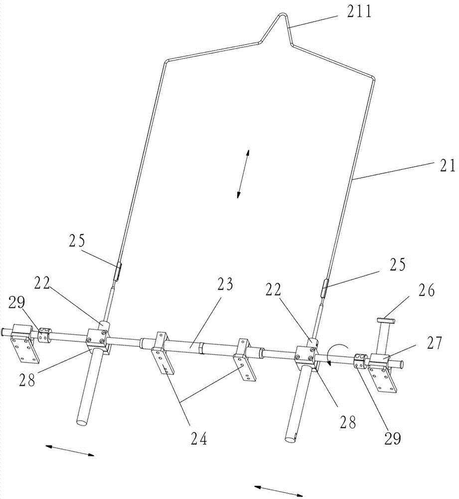 A setting device for an automatic ironing machine