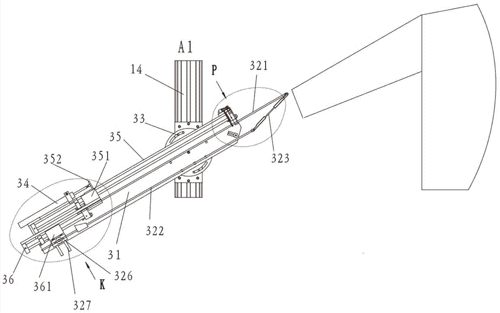 A setting device for an automatic ironing machine