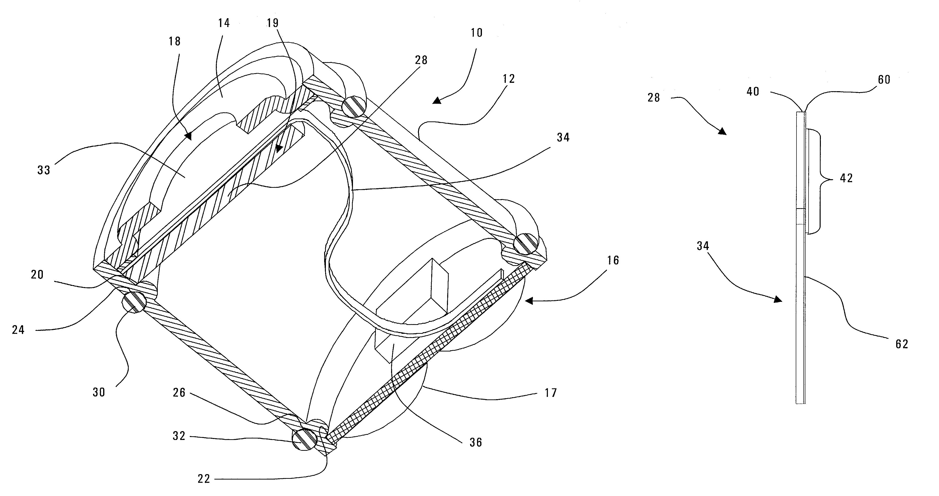 Cylindrical microphone having an electret assembly in the end cover