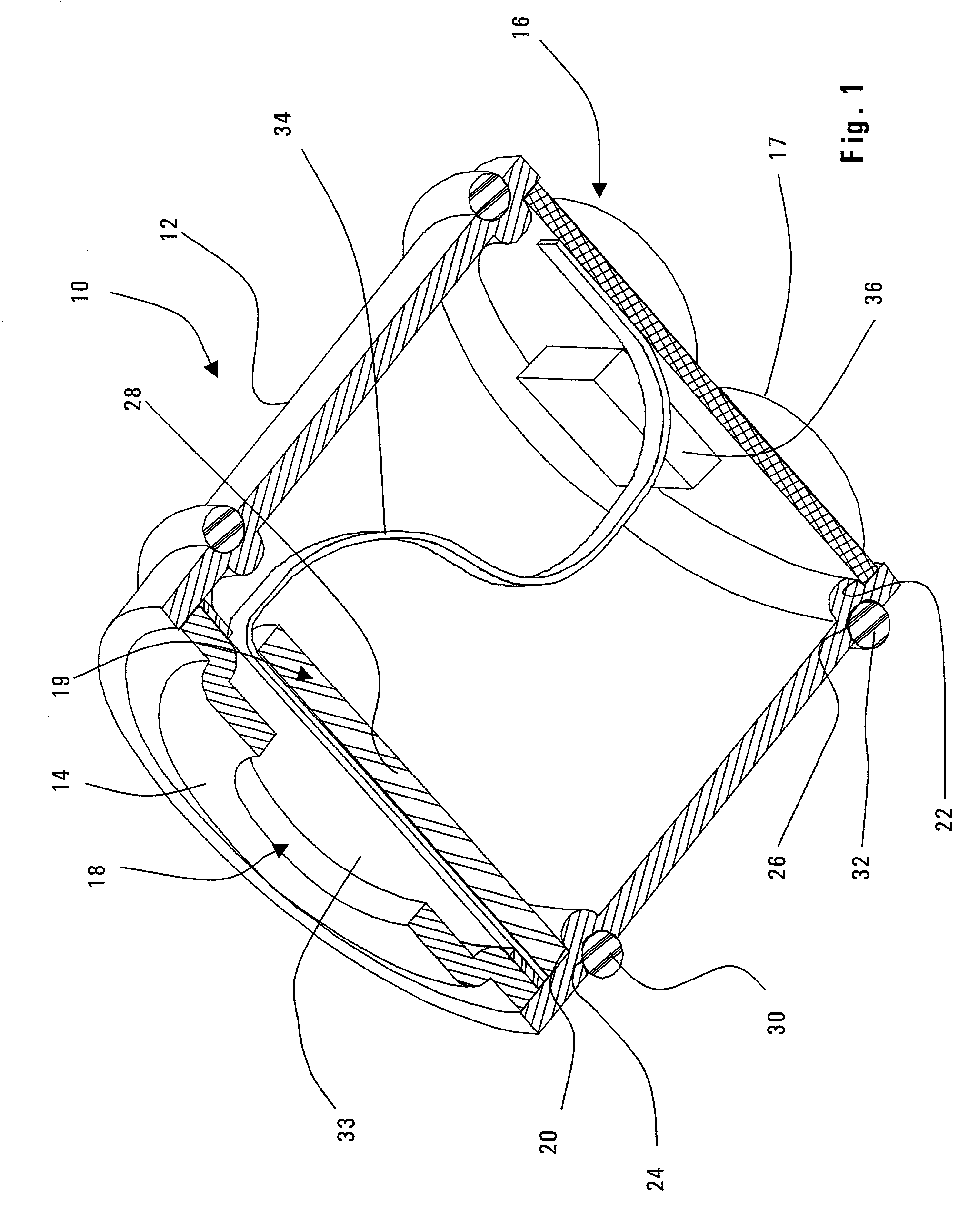 Cylindrical microphone having an electret assembly in the end cover