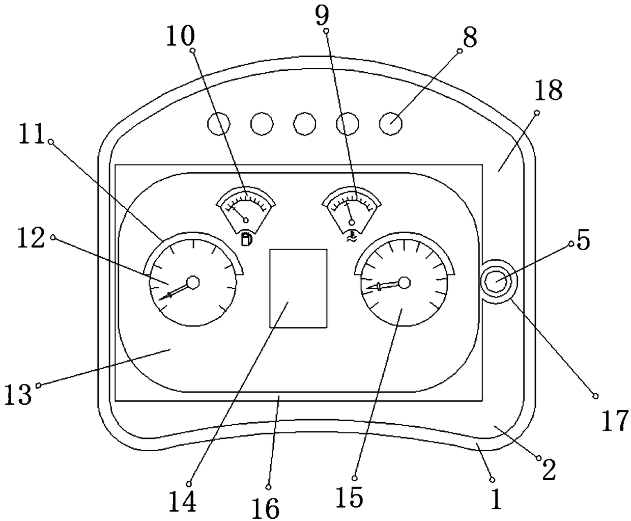 Automobile instrument panel with good dustproof performance