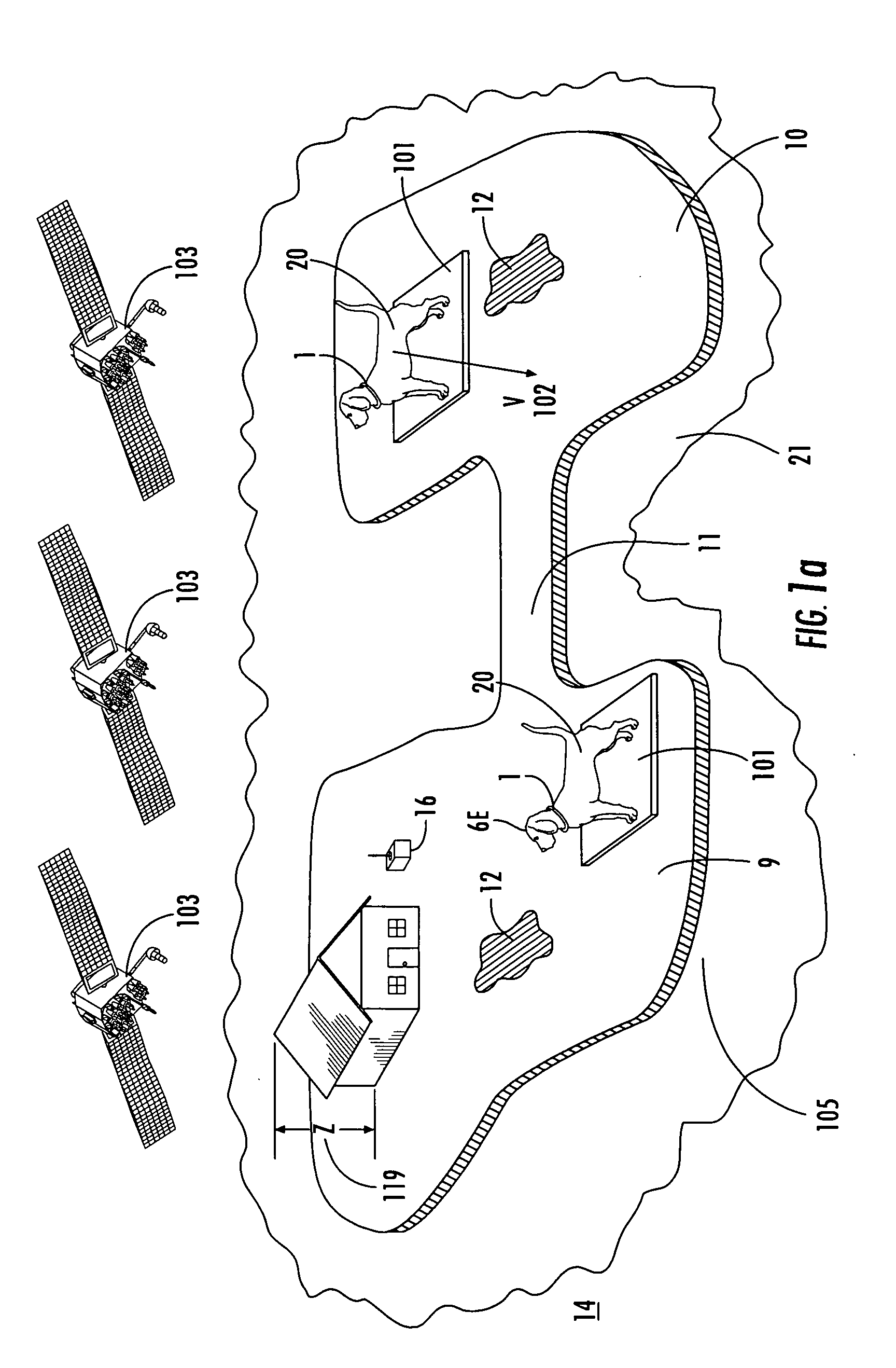 Large area position/proximity correction device with alarms using (D)GPS technology