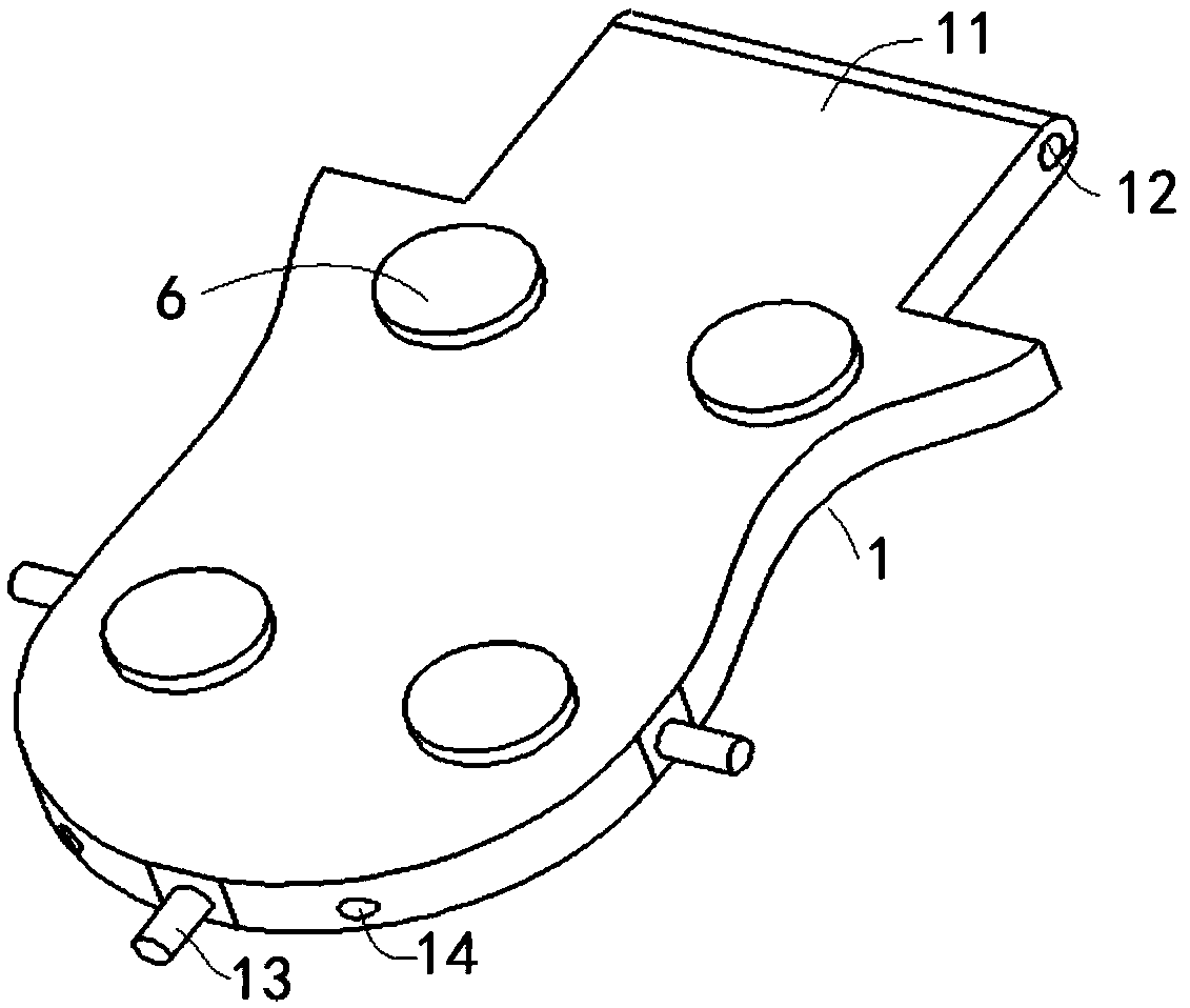 Flat foot correction mechanism and treatment shoe