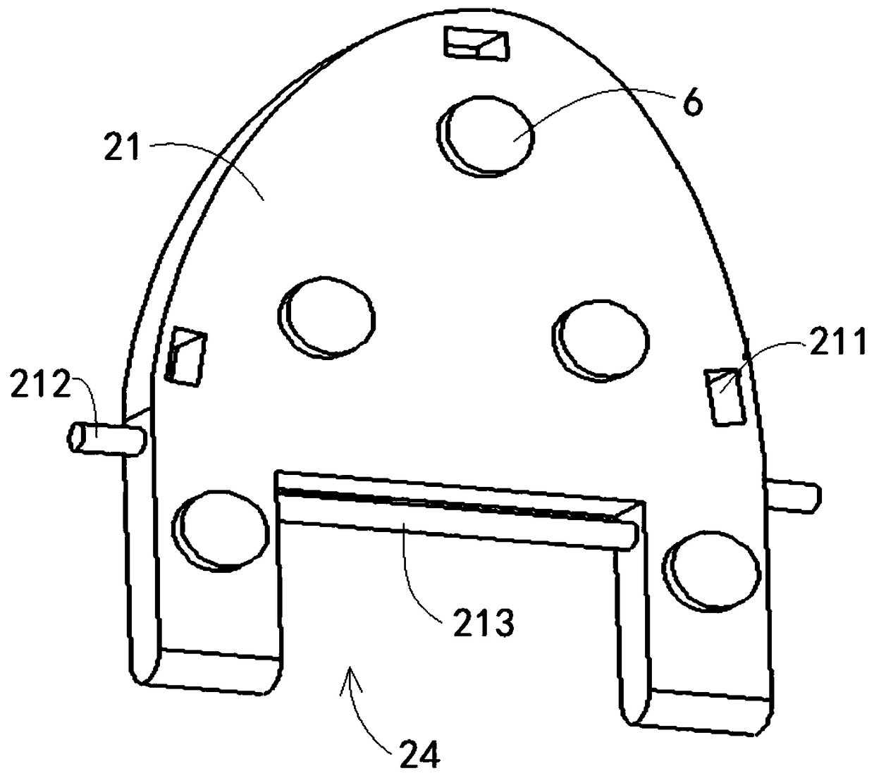 Flat foot correction mechanism and treatment shoe