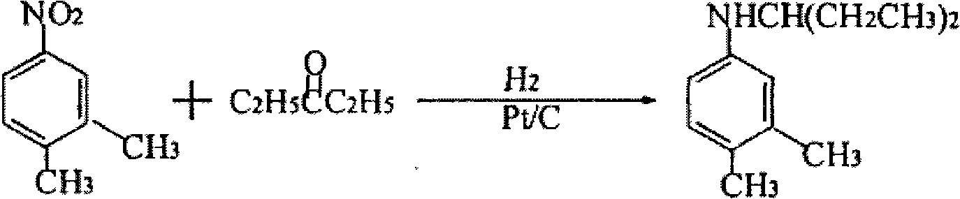 Preparation of N-(1- ethyl propyl)-3,4-methyl toluidine