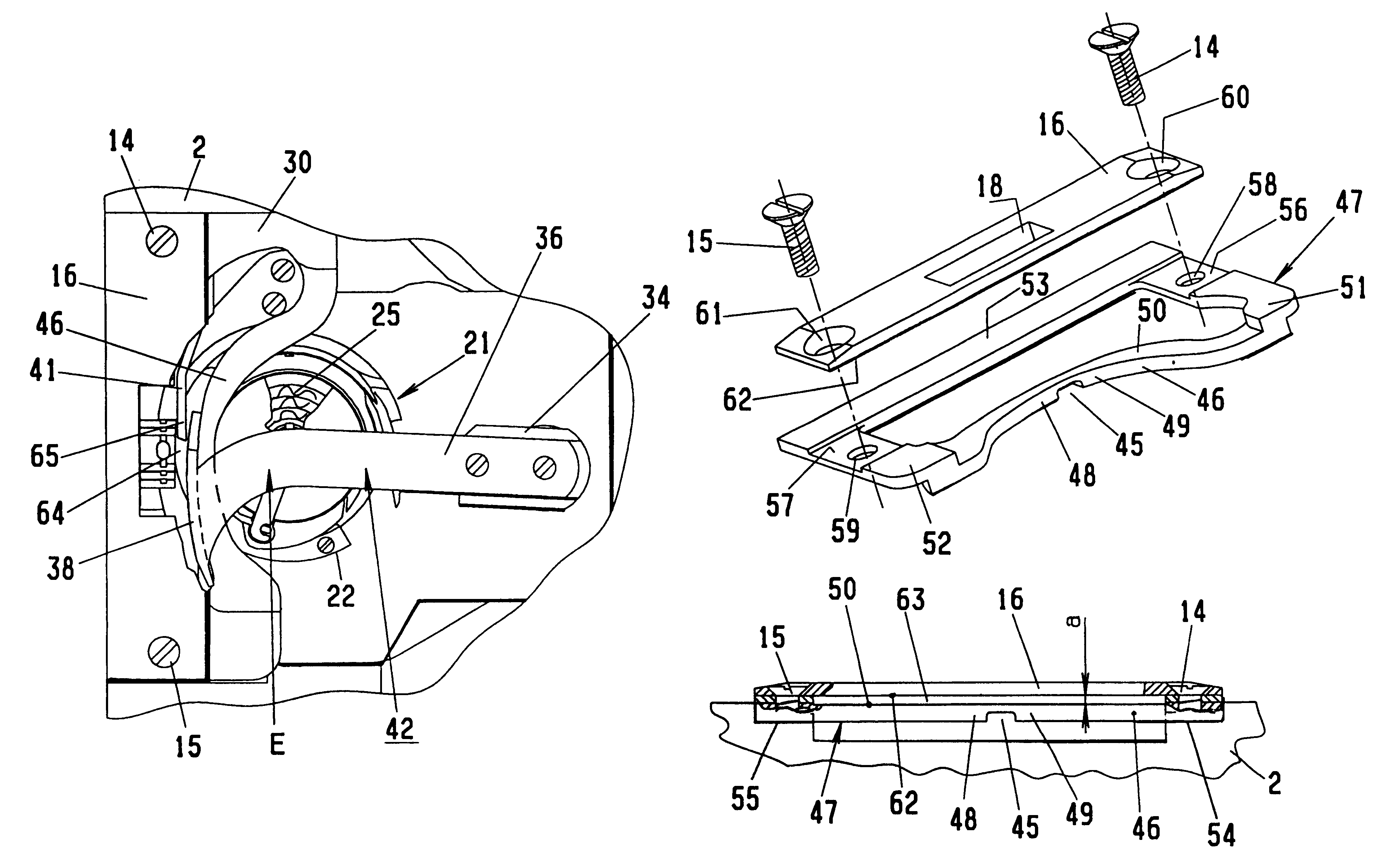 Two-thread lock-stitch sewing machine with thread cutter