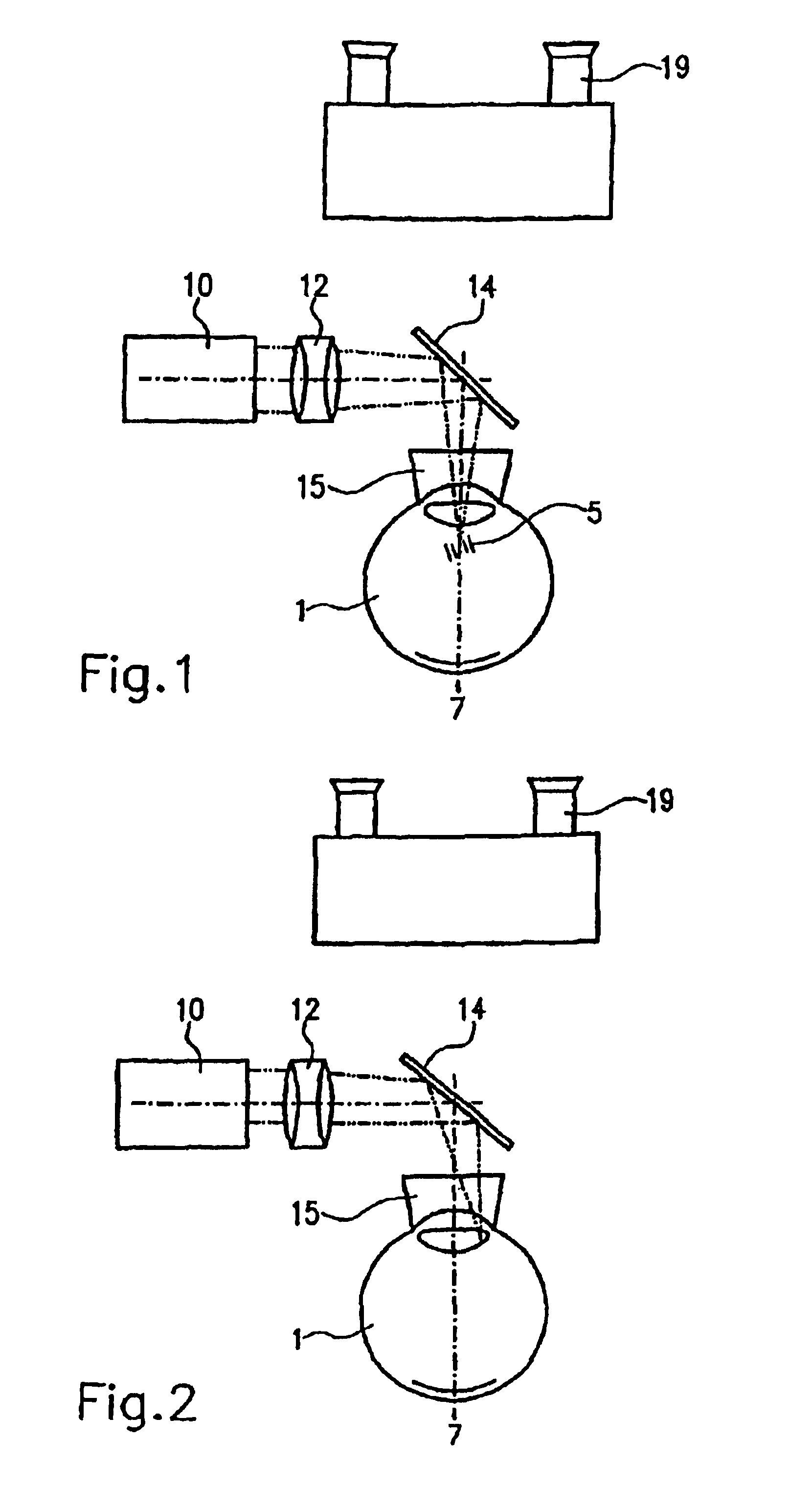 Method and device for treating opaqueness and/or hardening of a closed eye