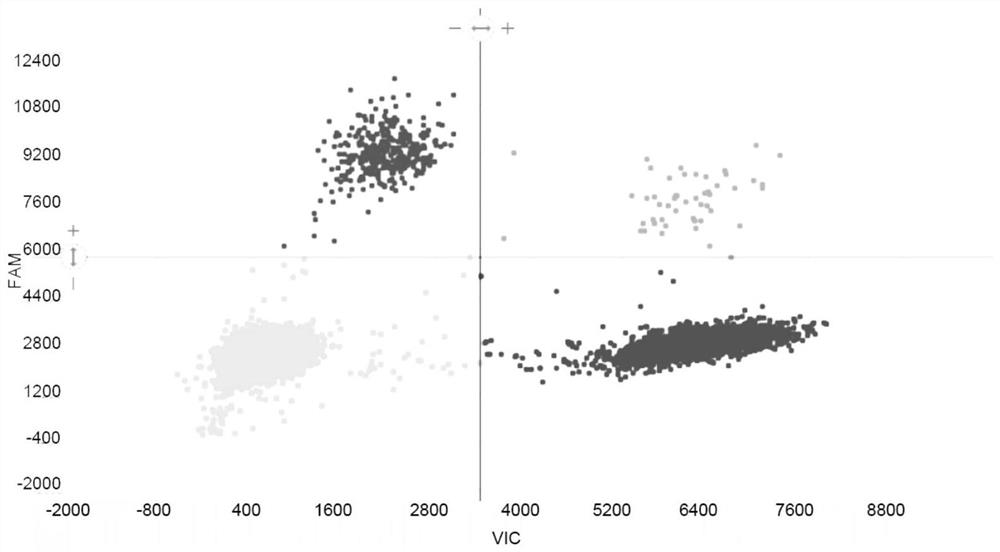 Kit and device for detecting ATRX and KDM5A mutation based on digital PCR technology and application