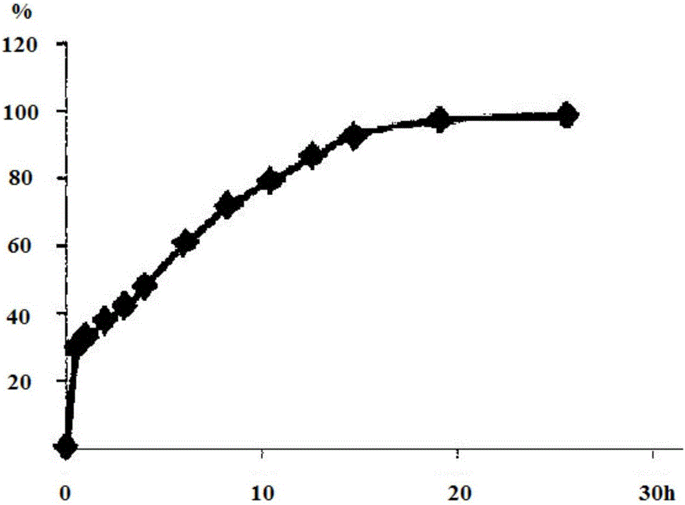 Quetiapine fumarate slow release pharmaceutical composition and preparation method thereof