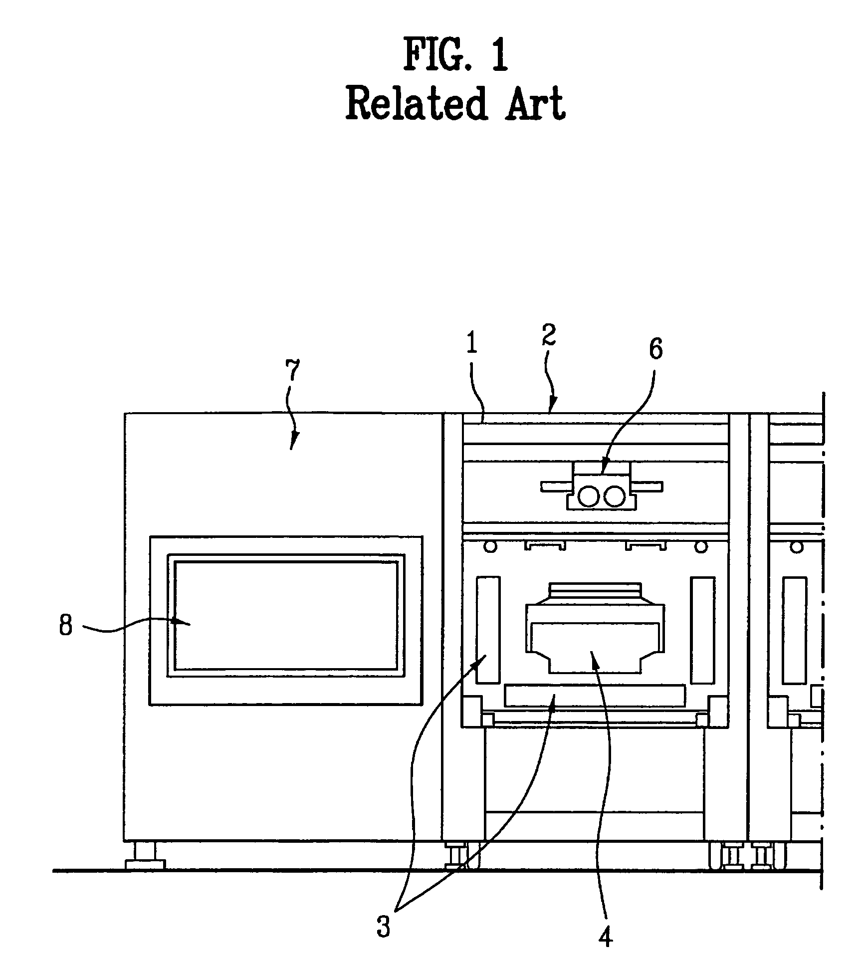 Backlight unit for test device of LCD panel