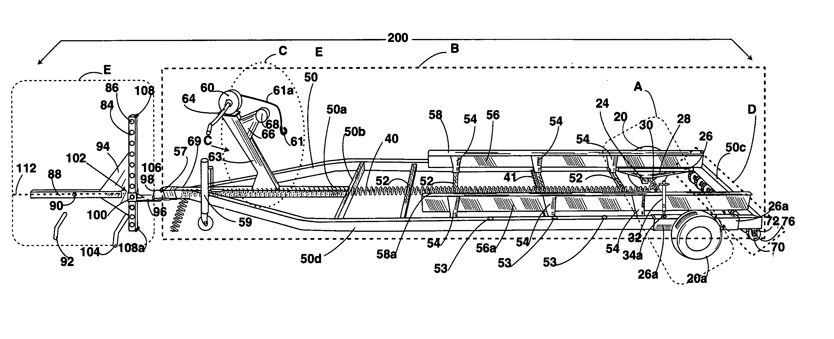 No-ramp trailer