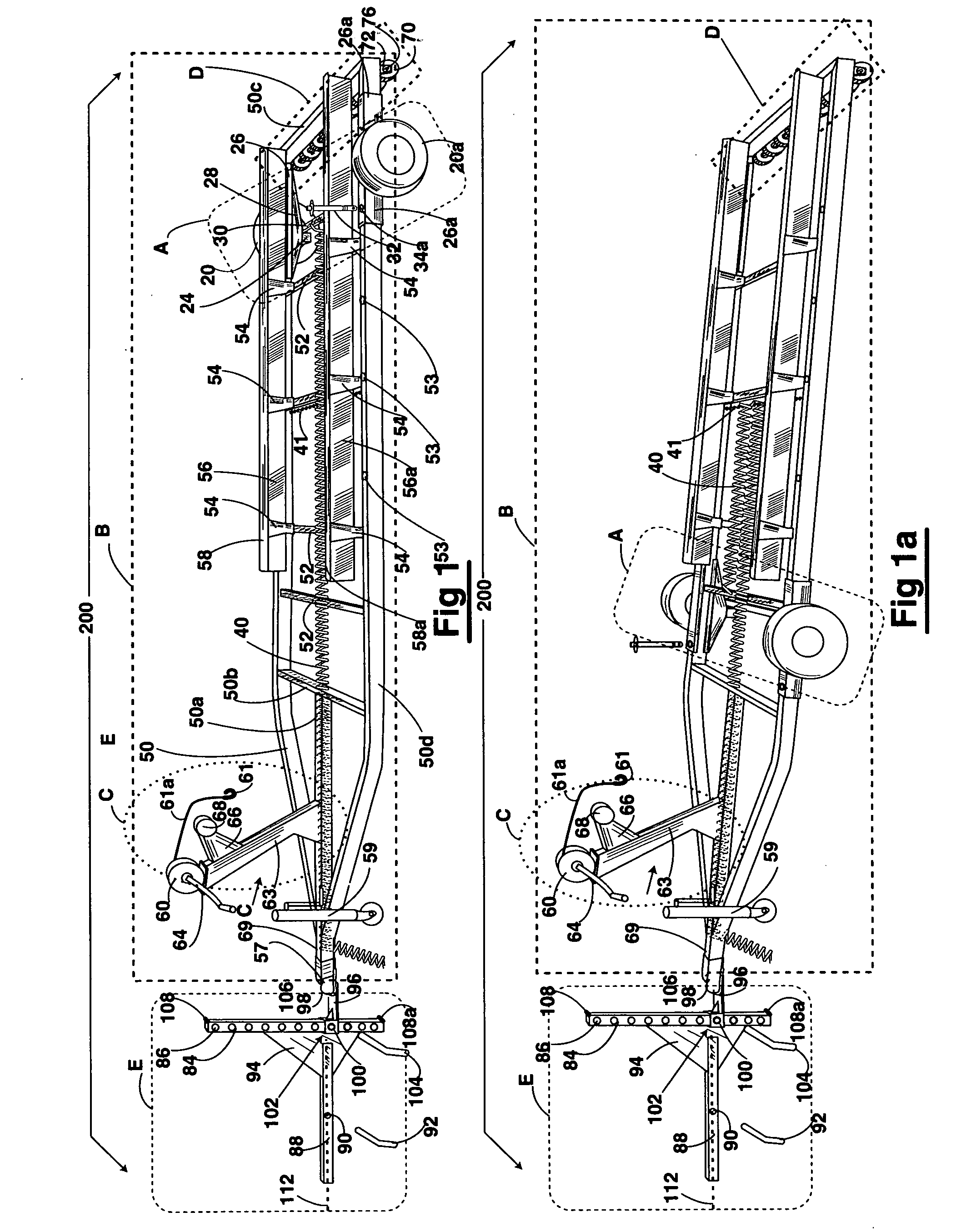 No-ramp trailer