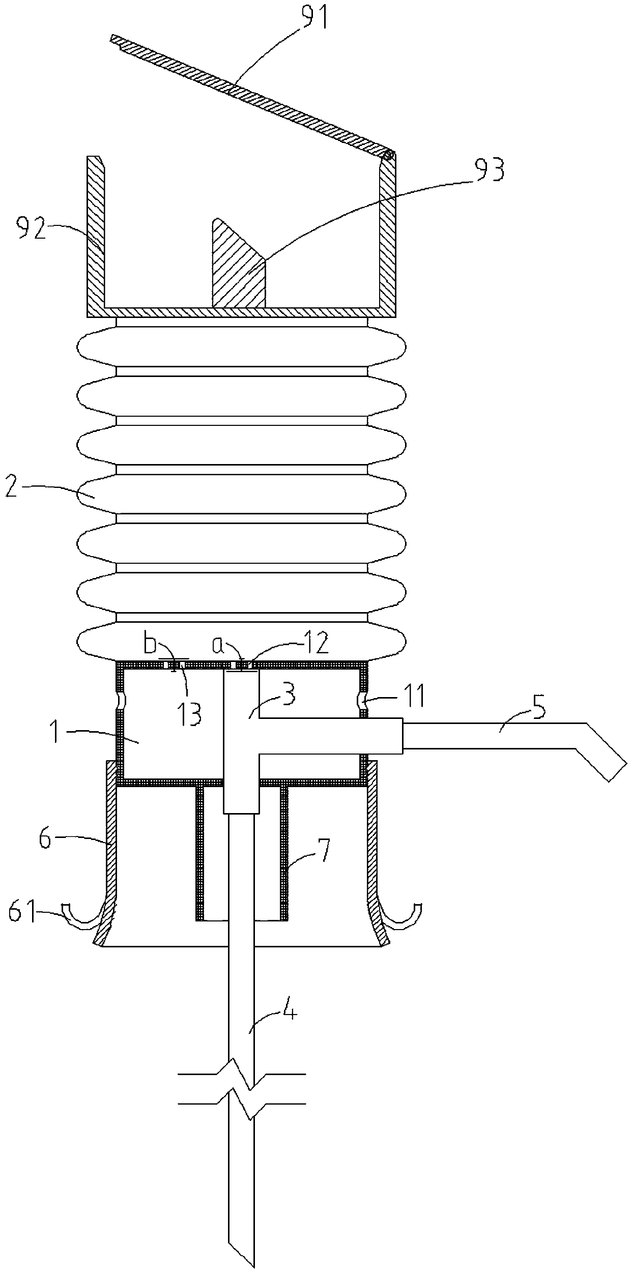 Water pressing device for barreled water