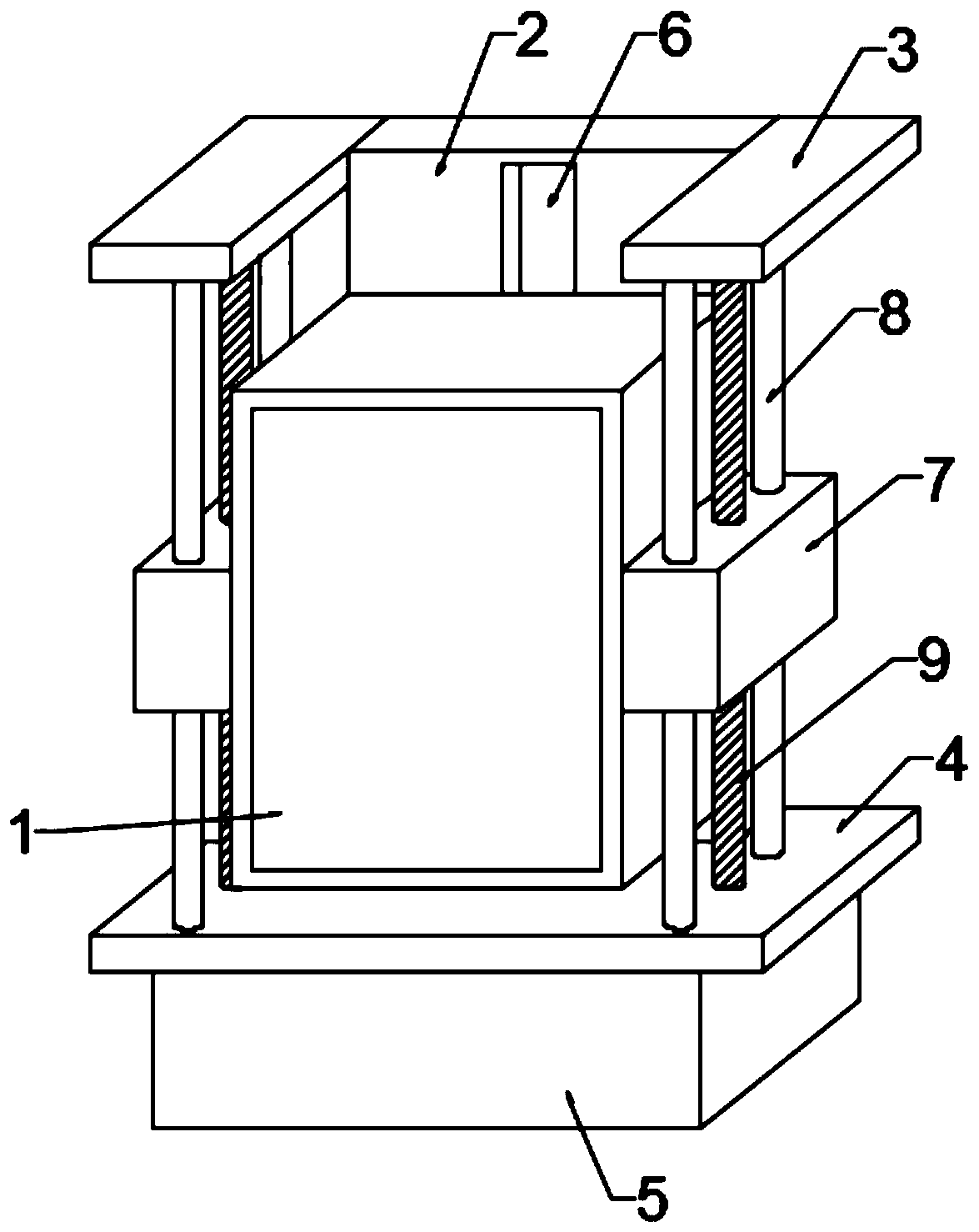 Liftable central-positioned low-voltage switch cabinet