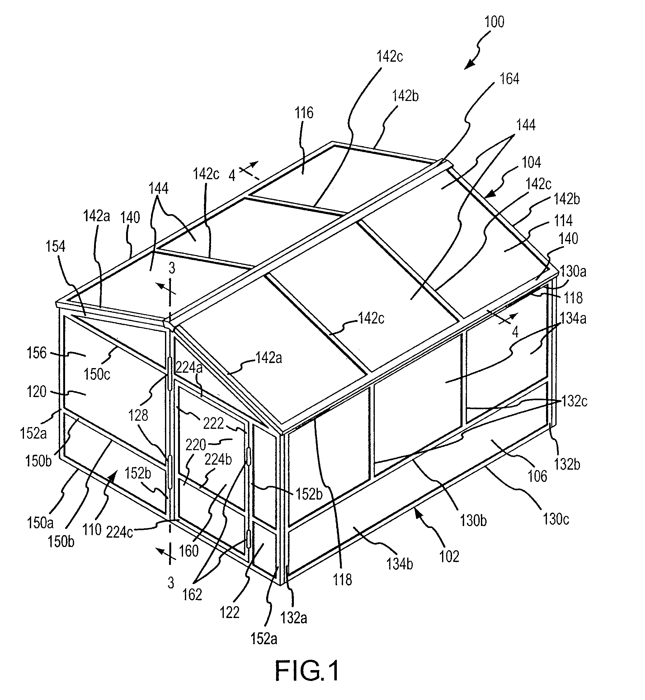 Folding shed