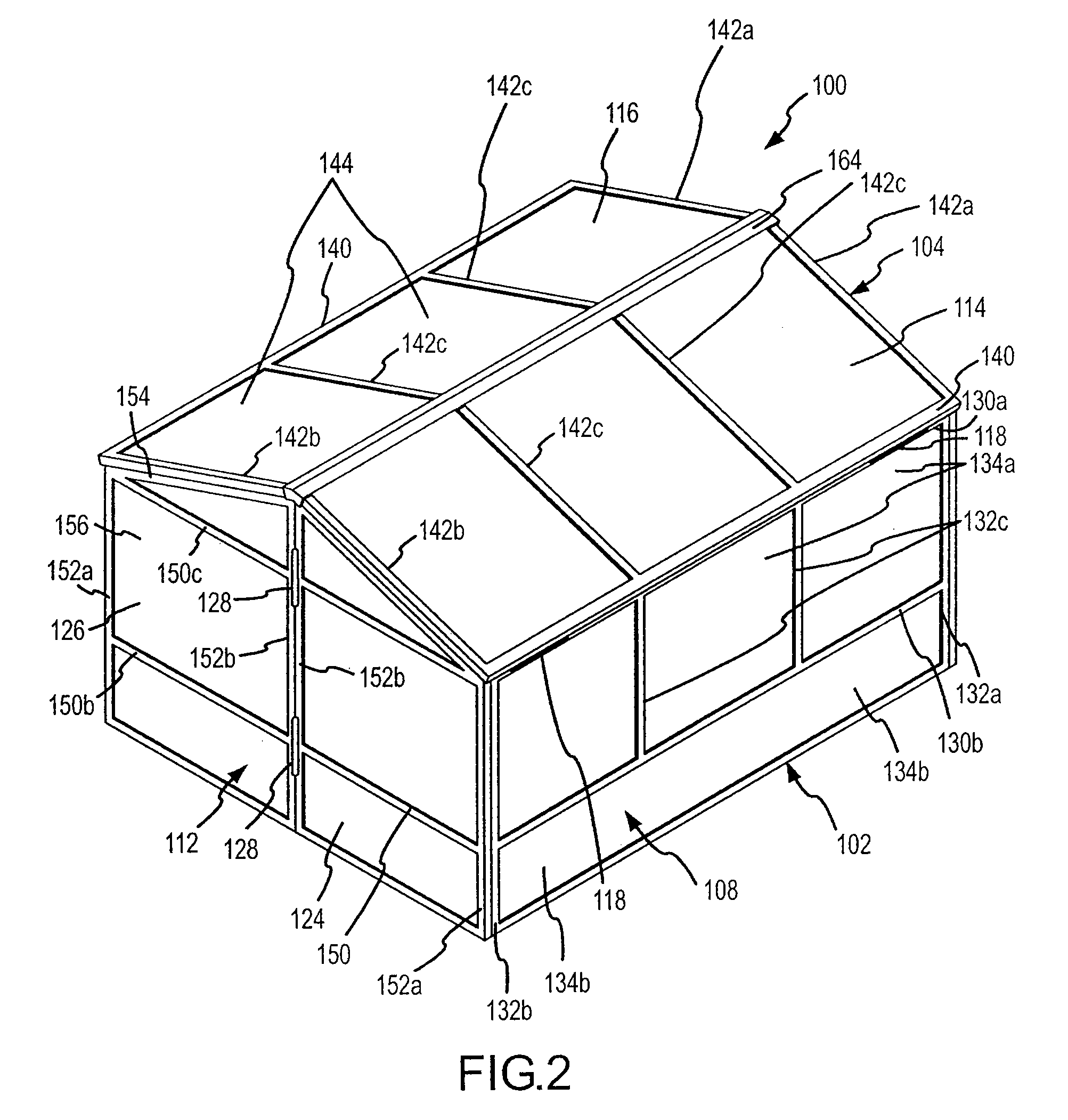 Folding shed