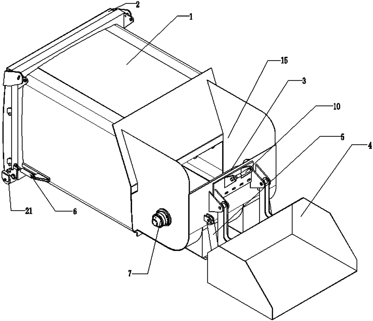 Garbage bin and binning method