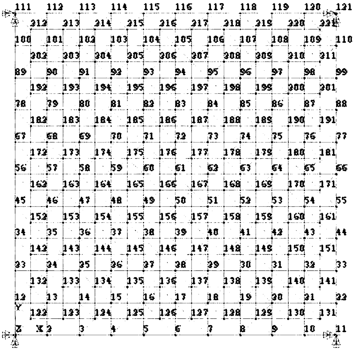 Step-by-step diagnosis method for node weld seam damage of welded spatial grid structure