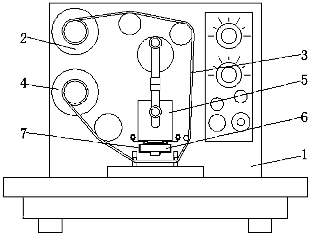 Inked ribbon coding machine