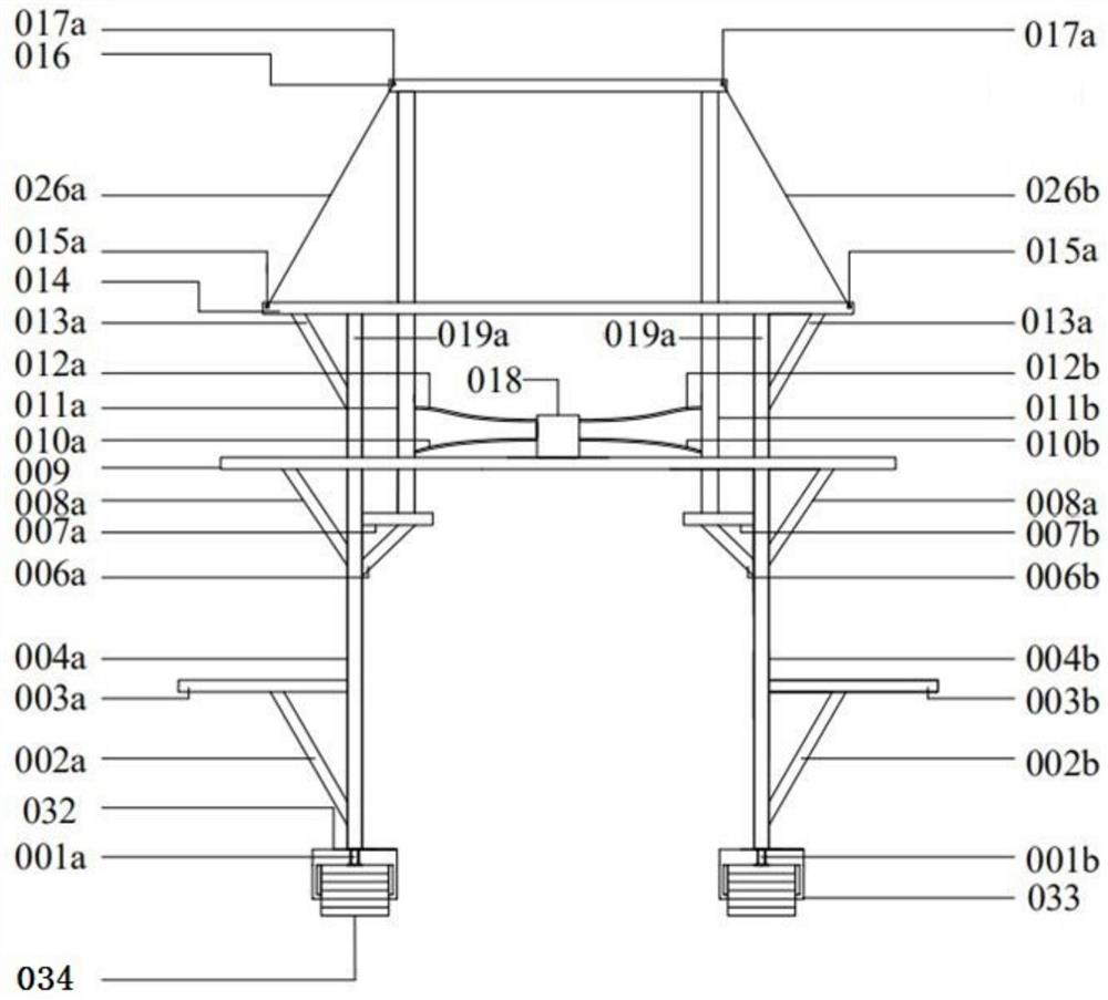 Crawler-type lifting rack for tunnel variable cross-section contact channel construction and construction method