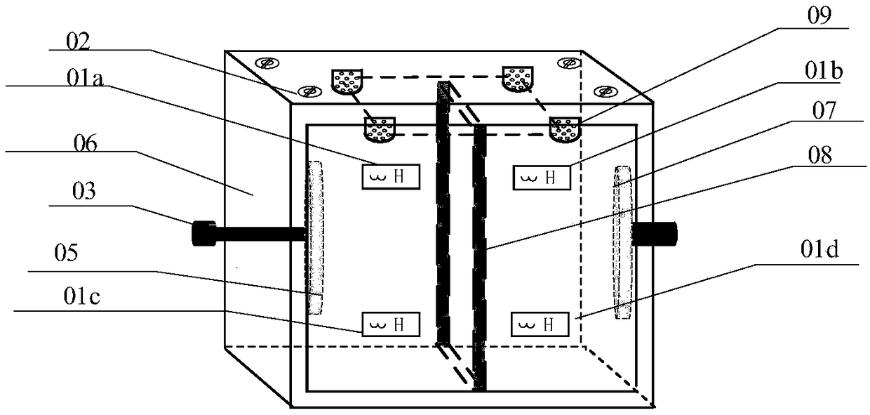 Layered soil dynamic resistance characteristic testing method under different water contents