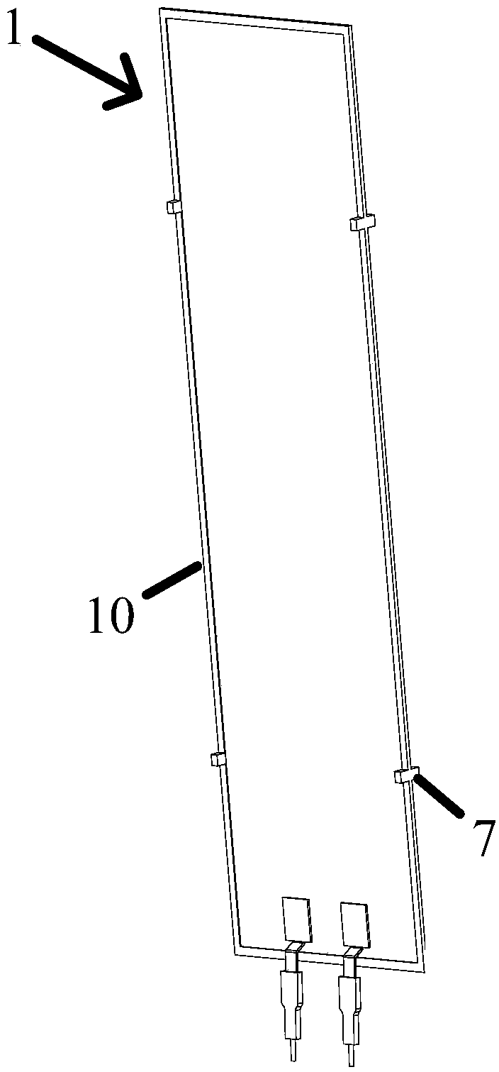 Electric heating film heater and method for assembling the heater