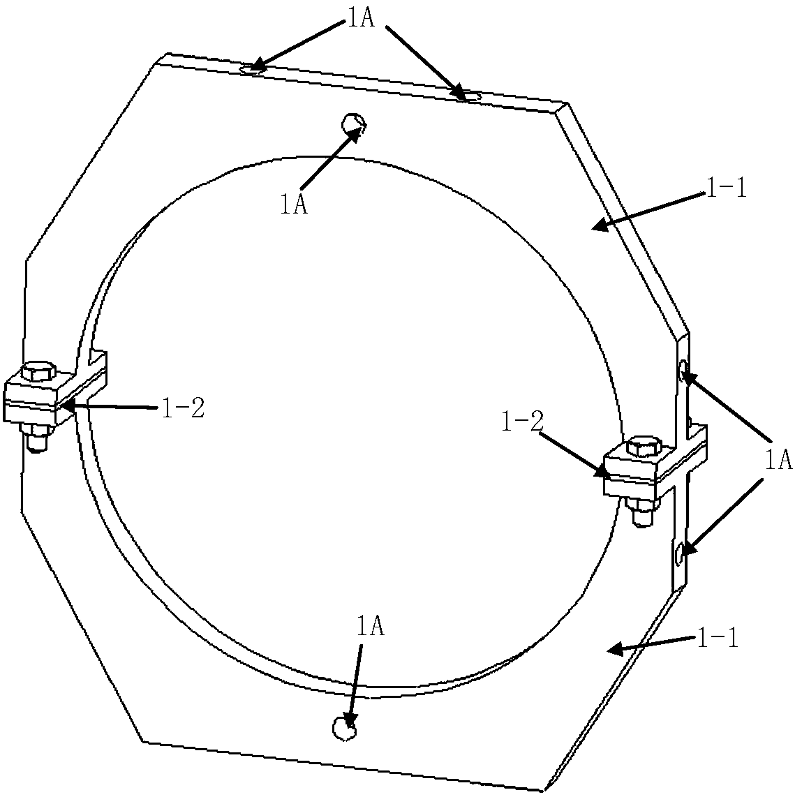 Pipeline system three-way active and passive vibration absorbing ring