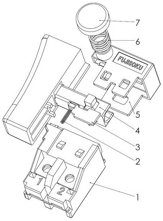 Reverse self-locking mechanism of trigger switch