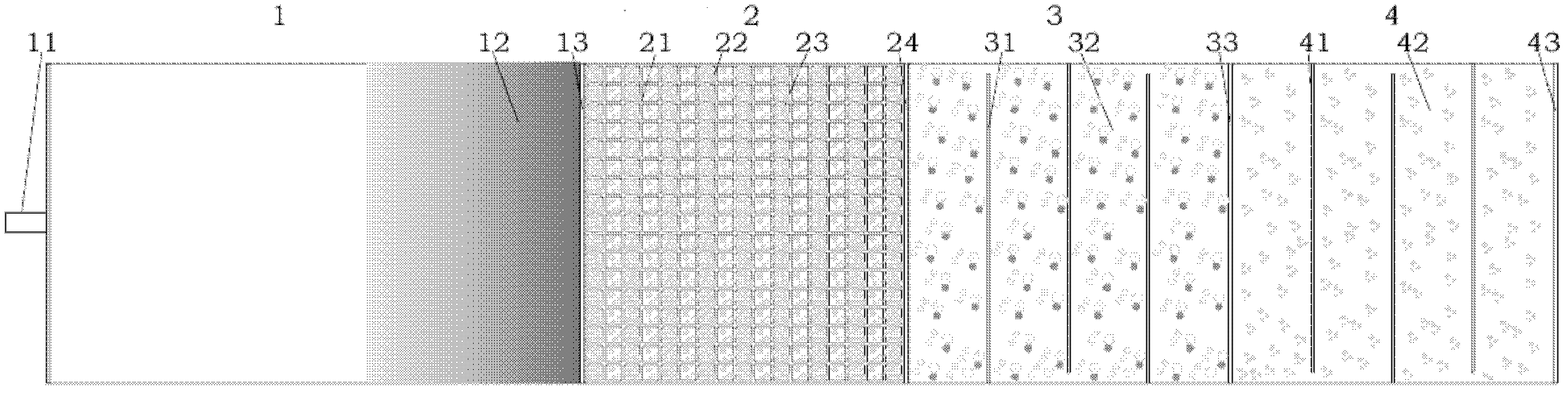 Artificial wetland for processing saliferous water body in northwest area