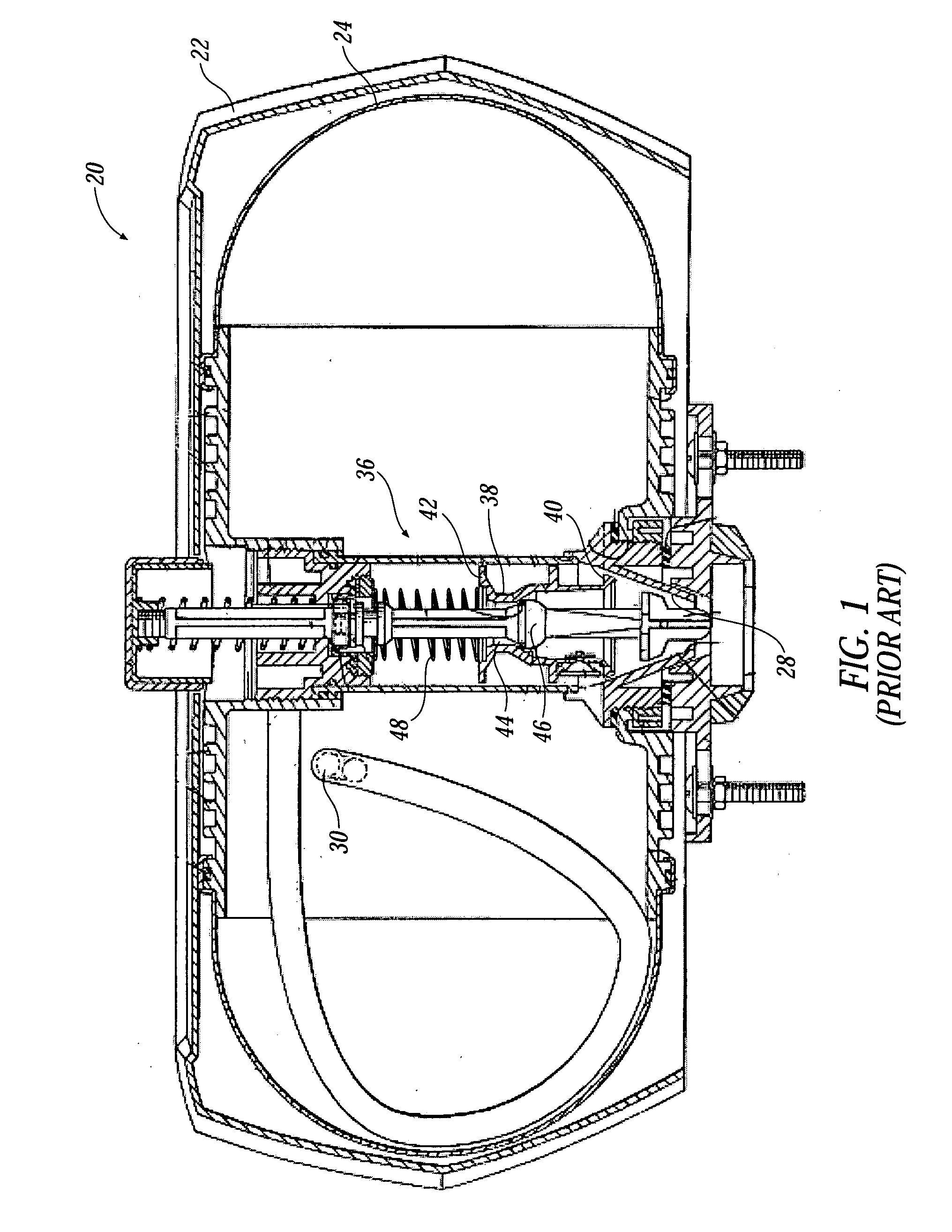 Pressure-assisted toilet flush cartridge