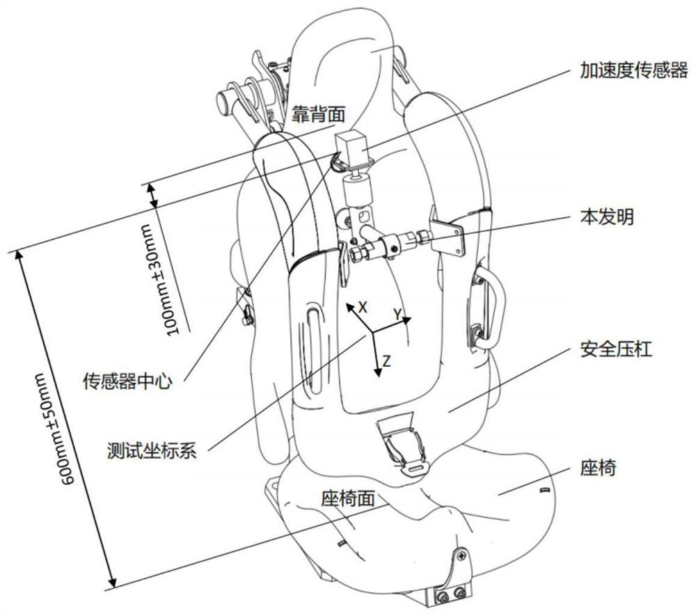 Universal clamping device for acceleration test of recreation facility