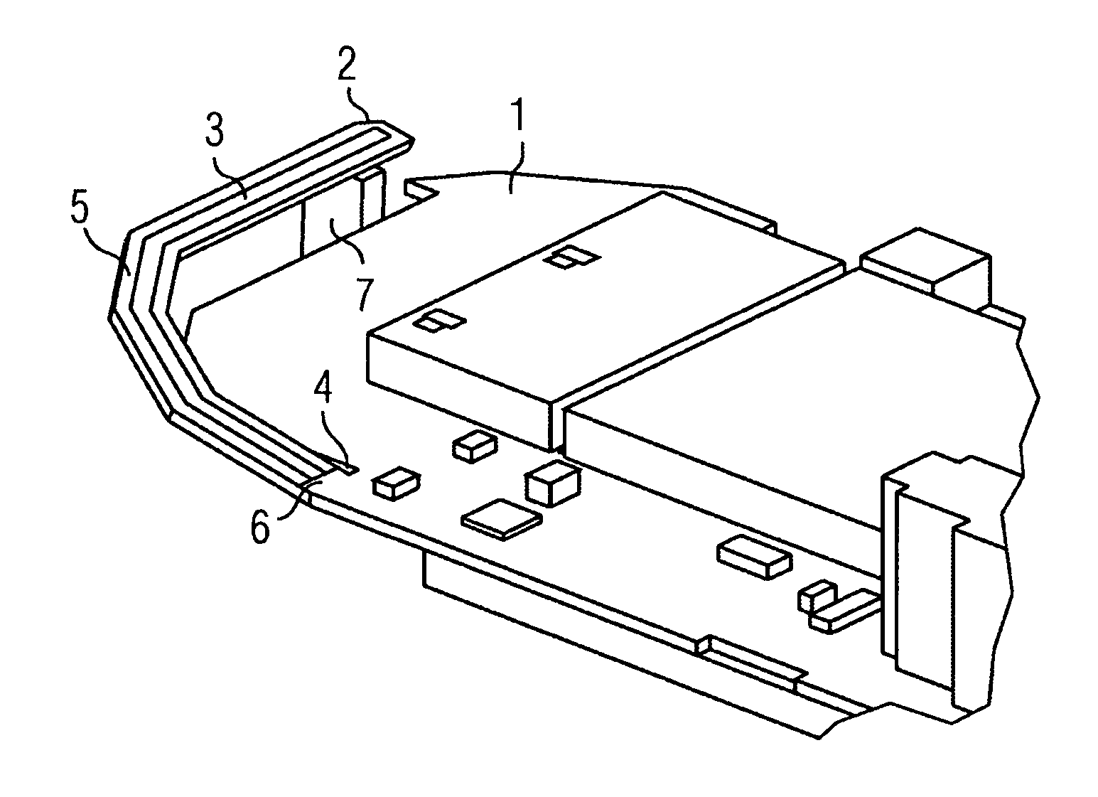 Antenna device for radio telephones