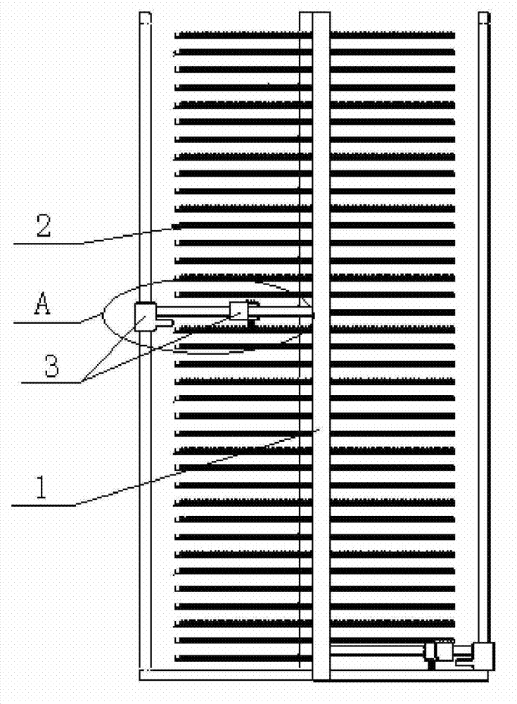 Mechanical fiber distribution system based on Clos crossing matrix algorithm