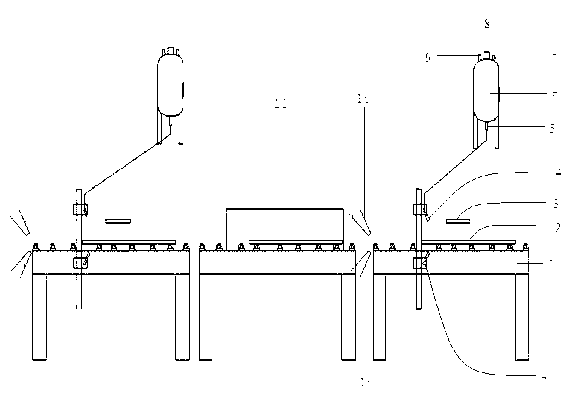 Automatic spraying protection process for stone slab