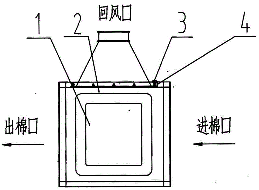 Airflow balance device suitable for blowing-carding cotton road transportation