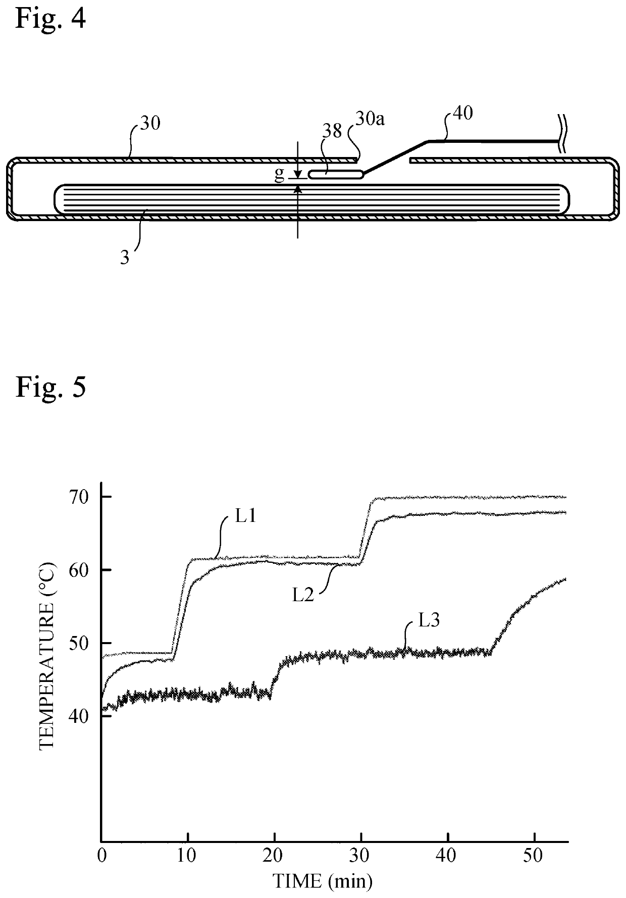 Temperature measuring device and temperature measuring arrangement