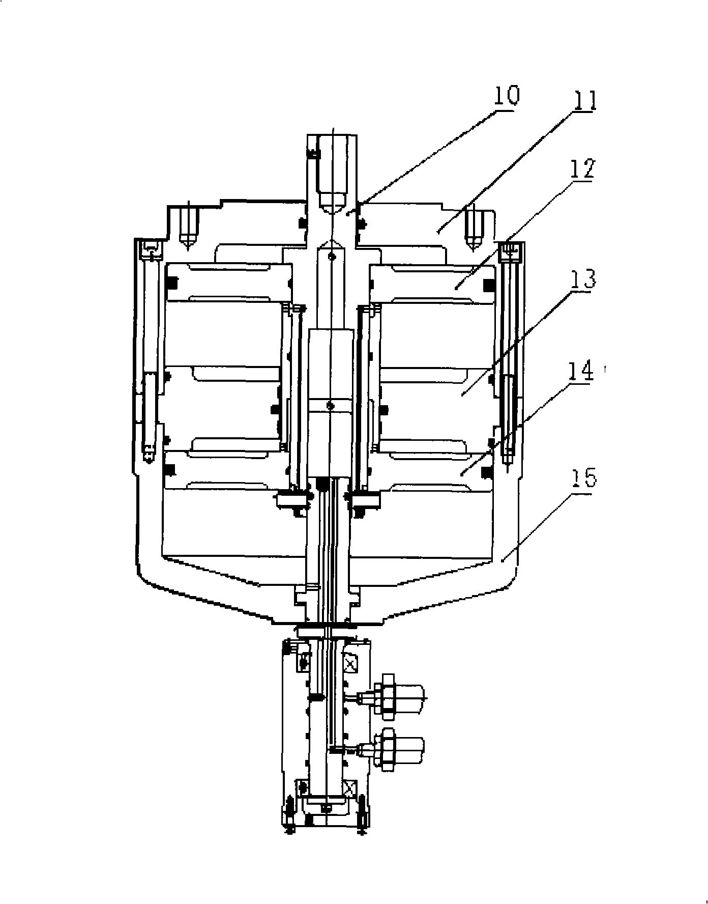 Core roller quick replacement device