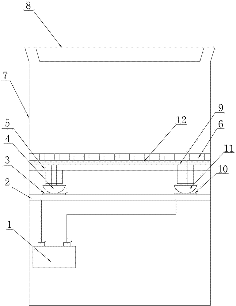 Semiconductor electrolytic catalysis method based air purification device and purification method thereof