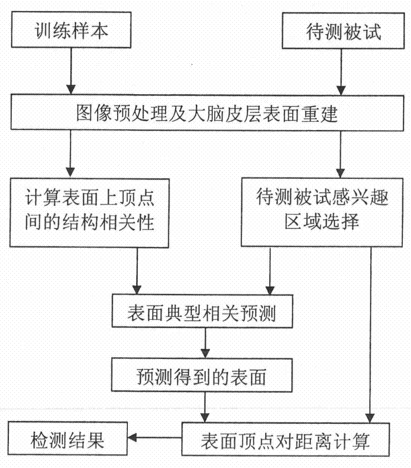 Related prediction model-based method for detecting structural deformation in magnetic resonance image