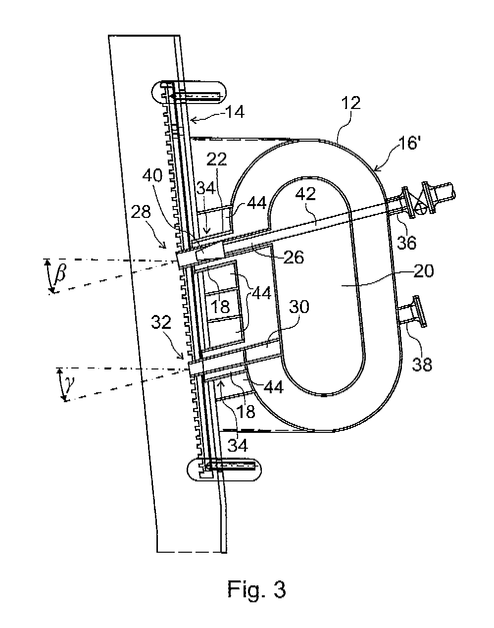 Bustle pipe arrangement