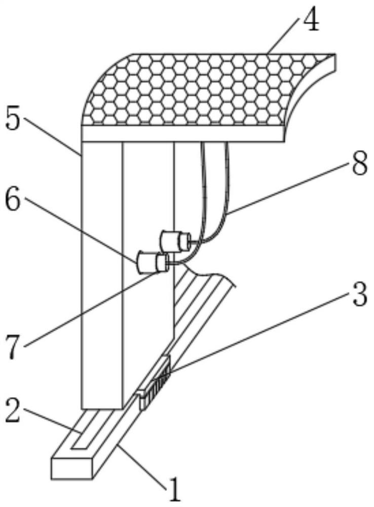 A floor-mounted shared car charging pile with waterproof function