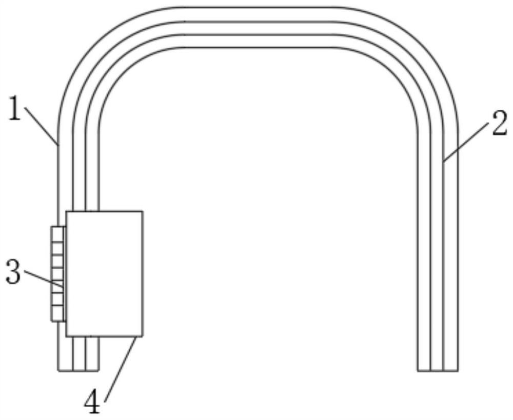 A floor-mounted shared car charging pile with waterproof function