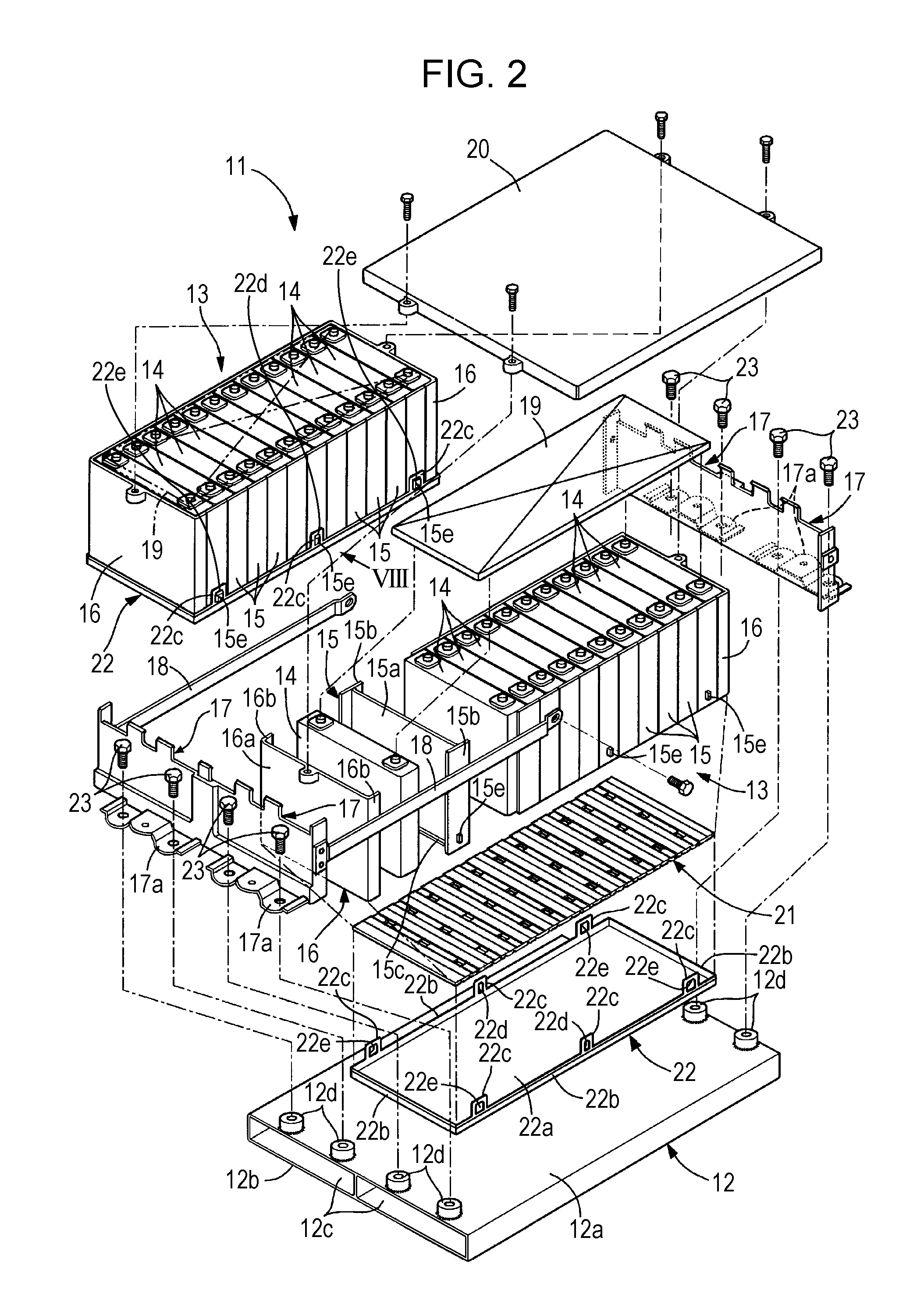 Battery cooling structure