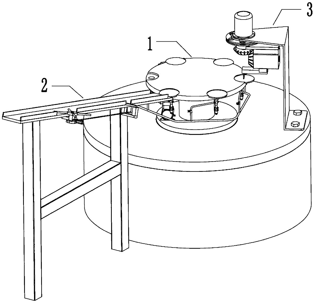 Epitaxial wafer silicon slag scraping device for LED lamp production