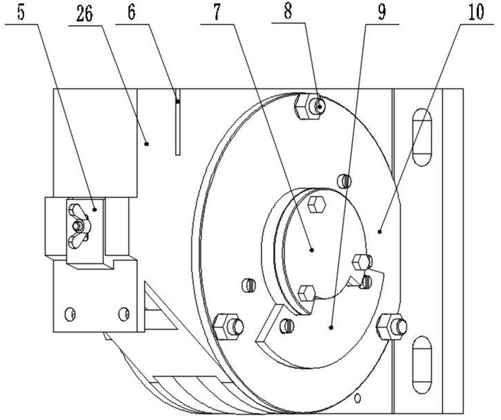 A self-cleaning type hole wheel hole seed metering device for small particle size seeds