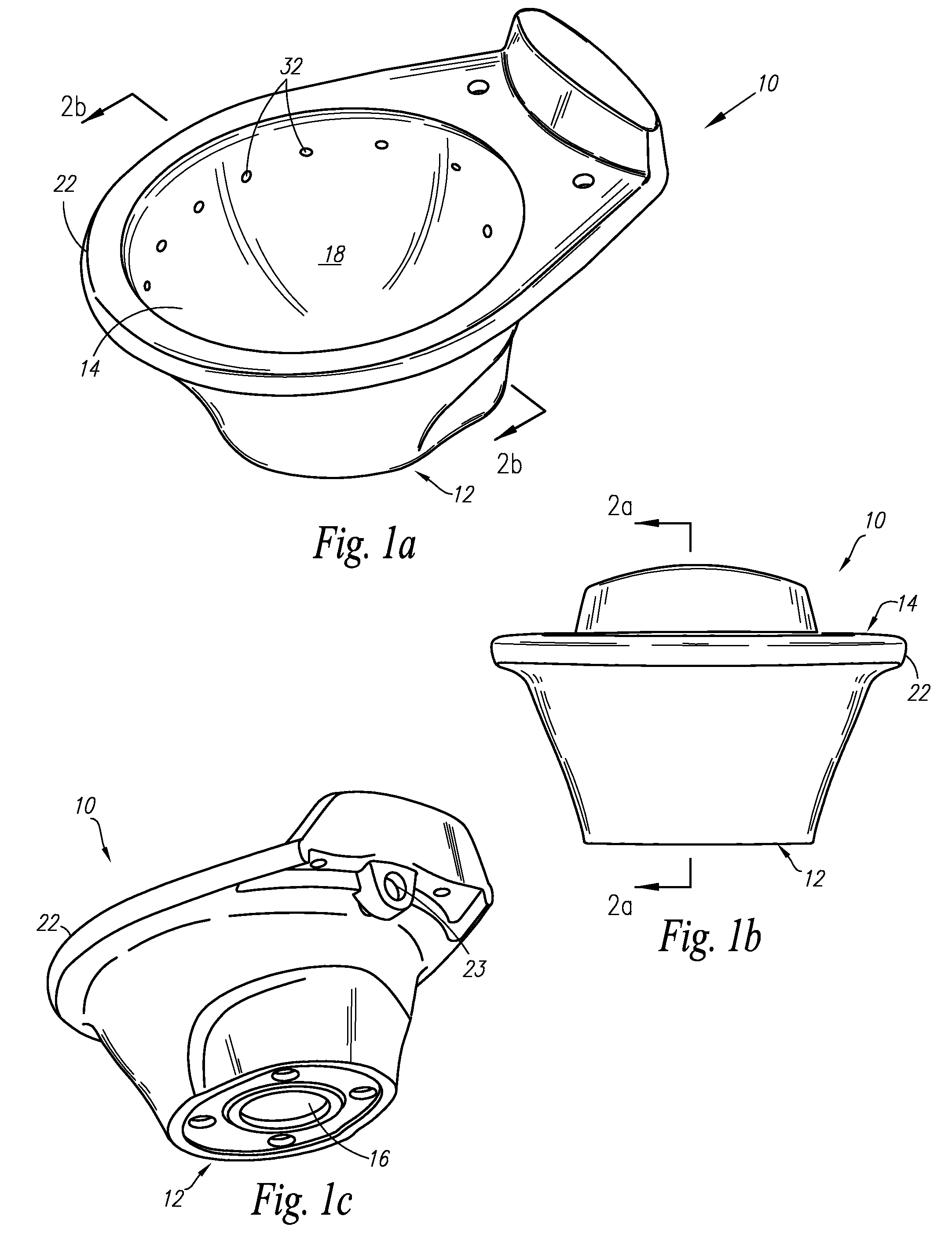 Exterior rim wash bowl